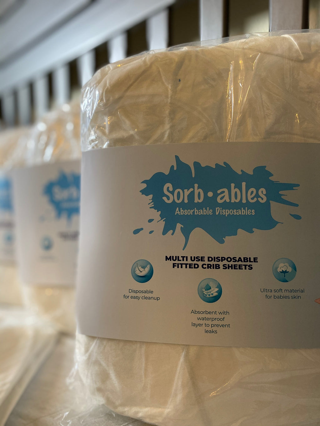 Sorb•ables Disposable Fitted Sheets 10 pack